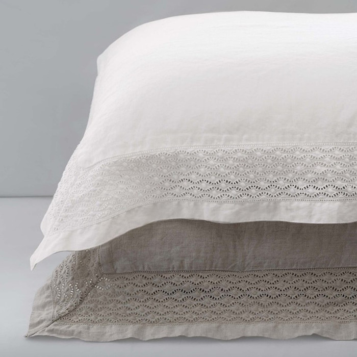 Vintage Linen Shams by Bovi