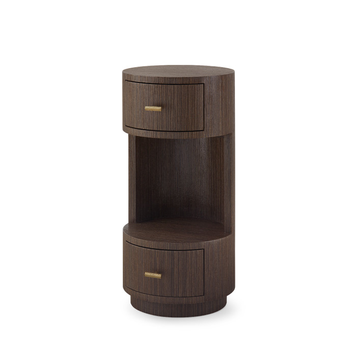 Villa & House - Aaron 2-Drawer End Table in Warm Chocolate