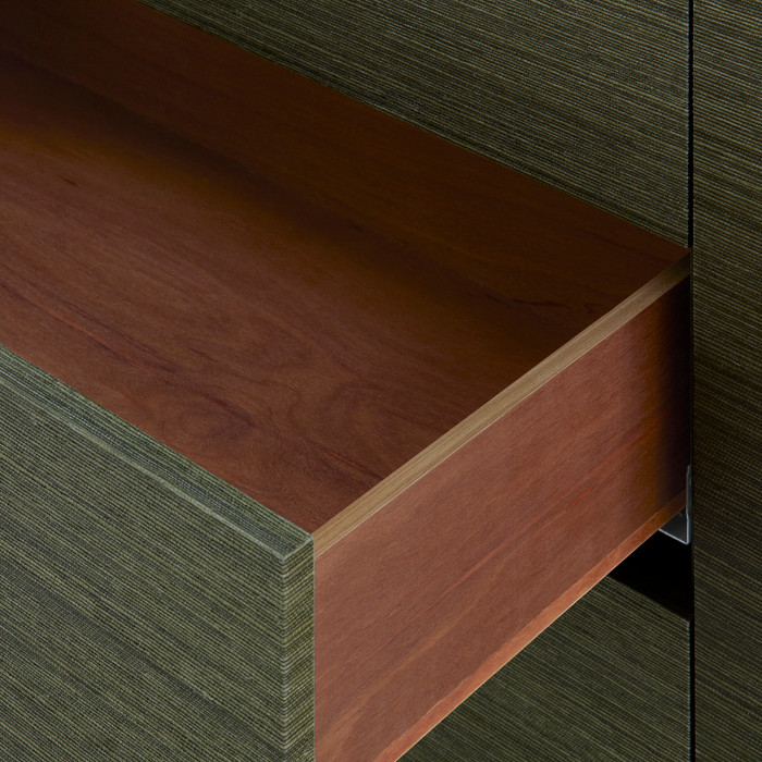 Villa & House - Camden 3-Drawer Side Table in Deep Olive