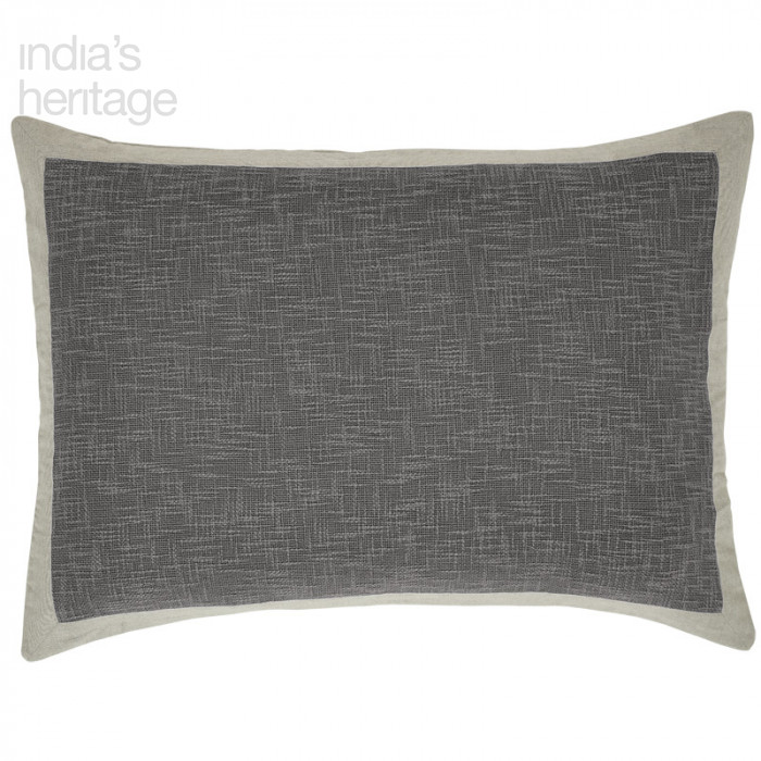 Ellora Casa by India's Heritage Montreal Euro Shams Caviar Grey