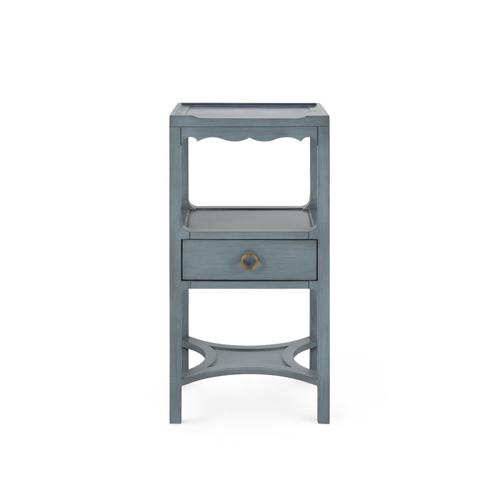 Villa & House - Sara 1-Drawer End Table in Foggy Horizon