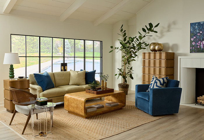 Villa & House - Vanessa Small 3-Drawer End Table, Almond