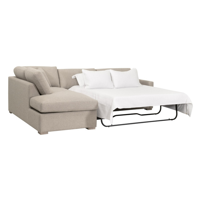 Essentials For Living - Clara 112" Slim Arm Sleeper Queen LF Sectional