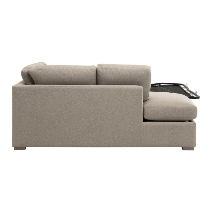 Essentials For Living - Clara 112" Slim Arm Sleeper Queen LF Sectional