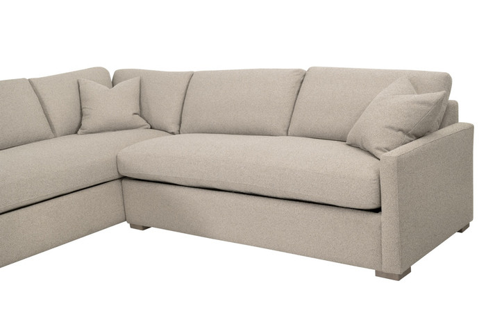 Essentials For Living - Clara 112" Slim Arm Sleeper Queen LF Sectional