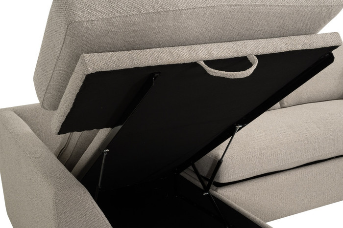 Essentials For Living - Clara 112" Slim Arm Sleeper Queen LF Sectional