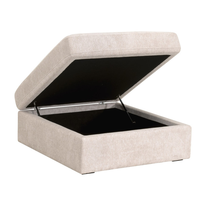 Essentials For Living - Daley Modular Storage Ottoman, LiveSmart Halifax Ivory