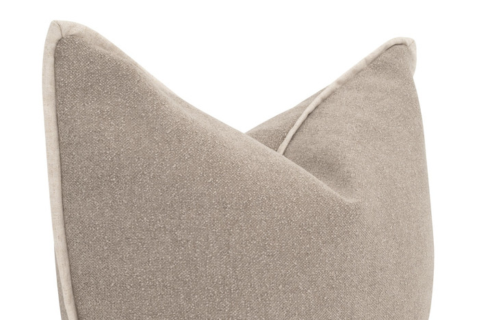 Essentials For Living - The Not So Basic 22" Essential Pillow, Performance Latte Micro Boucle