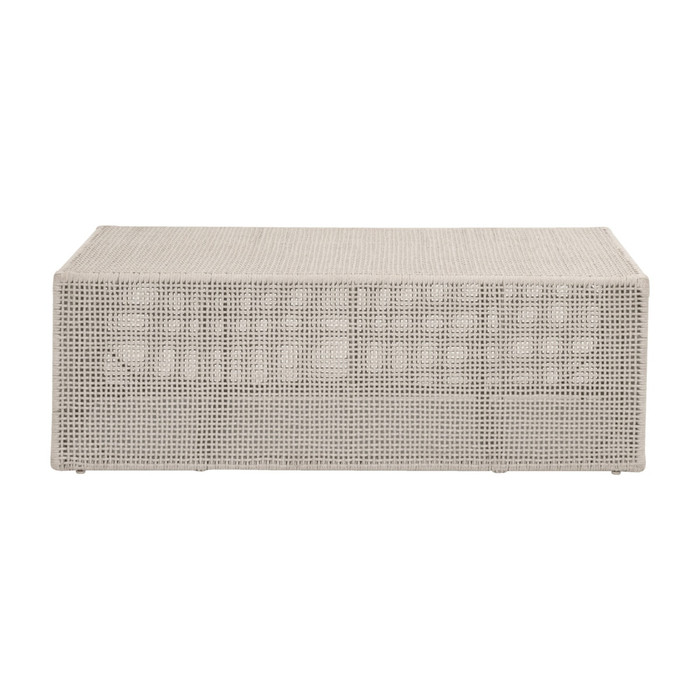 Essentials For Living - Rhode Outdoor Coffee Table, Oat Flat Rope