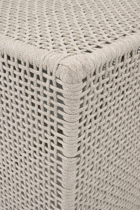 Essentials For Living - Rhode Outdoor Coffee Table, Oat Flat Rope