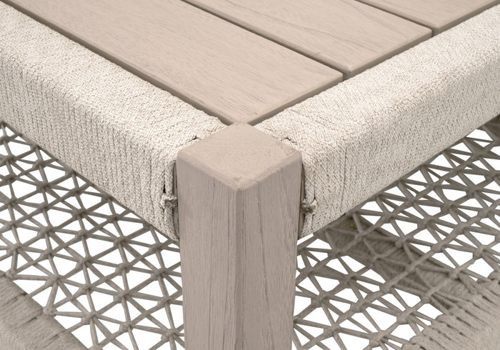 Essentials For Living - Wrap Outdoor Coffee Table, Oat Flat Rope