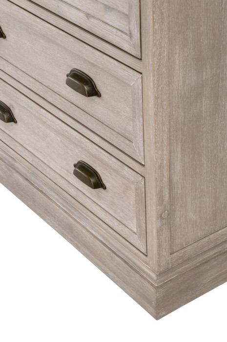 Essentials For Living - Eden 3-Drawer Nightstand in Natural Gray Acacia