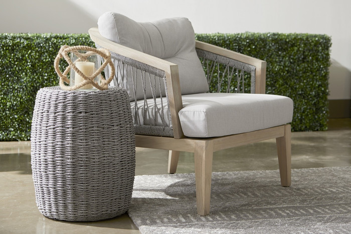 Essentials For Living - Loom Accent Table in Platinum Rope
