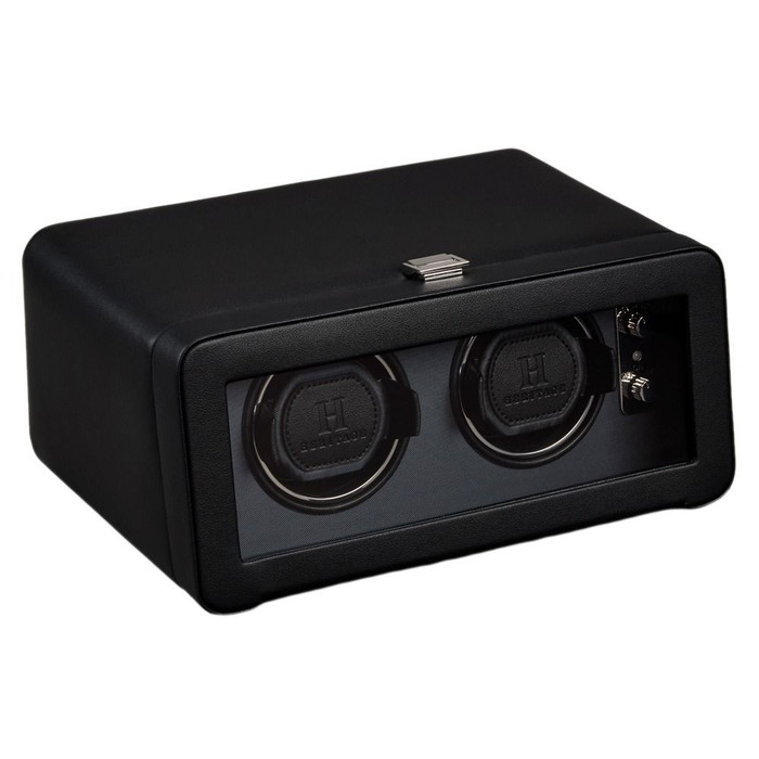 WOLF Windsor Double Watch Winder with Cover