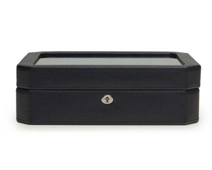 Heritage Windsor 10-Piece Watch Box with Lockable Glass Lid