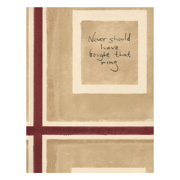 Biography in Red, Wallcovering by Kravet Couture