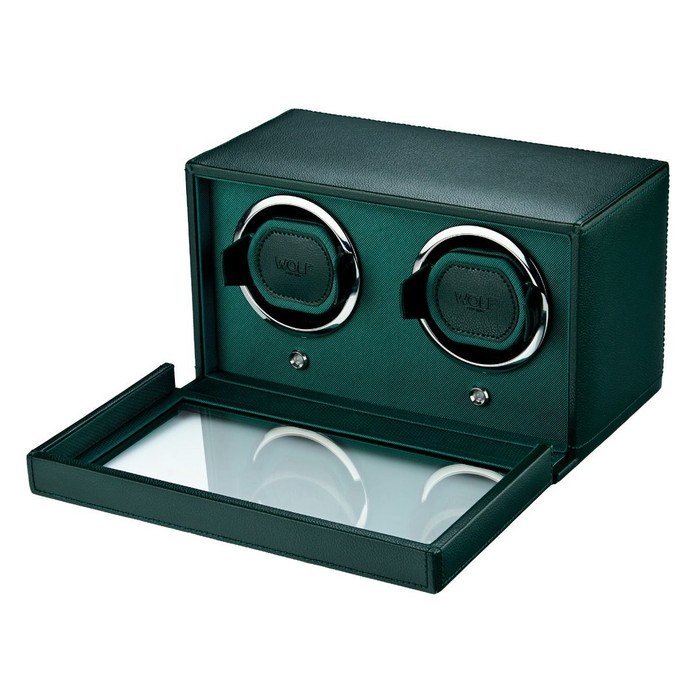 WOLF - Cub Double Watch Winder with Cover