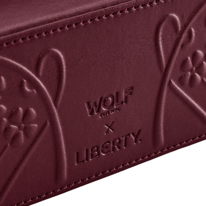 WOLF - WOLF X LIBERTY All Over Ianthe Medium Jewelry Zip Case in Navy