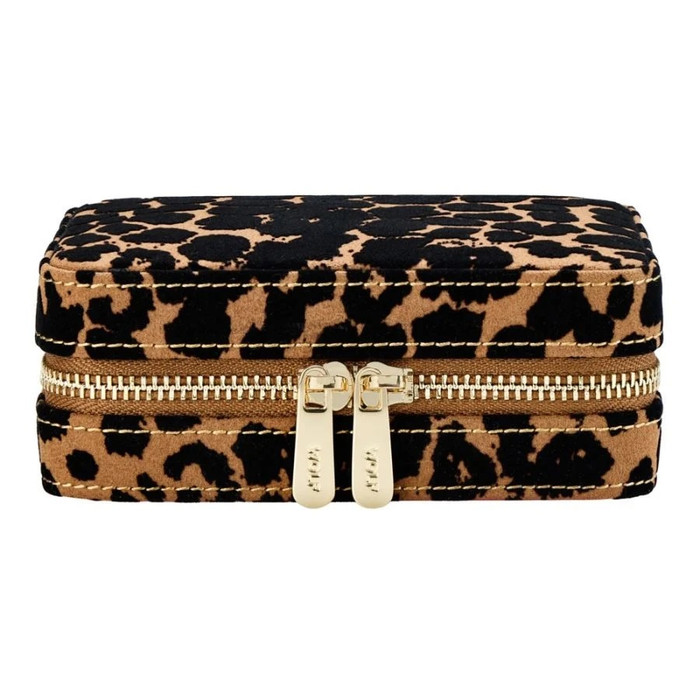 WOLF - Savanna Leopard Print Jewelry Zip Case