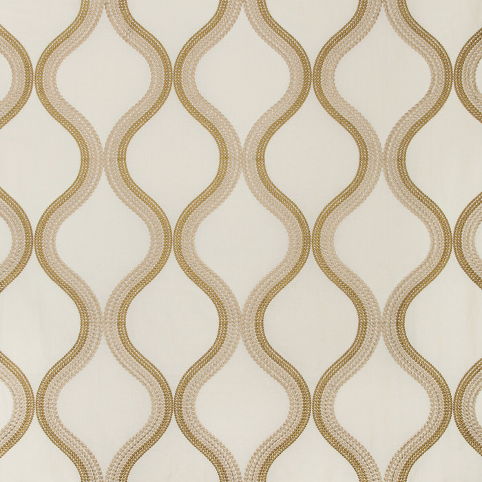 Wandering in Ivory/gold, Multipurpose Fabric by Kravet Couture