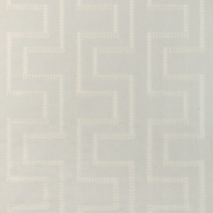 Roman Fret in Ivory, Upholstery Fabric by Kravet Design
