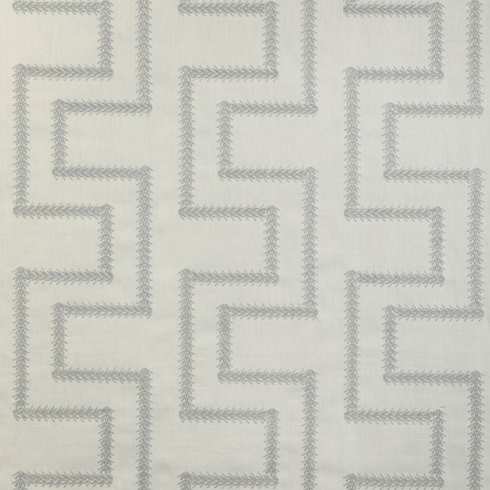Roman Fret in Grey, Upholstery Fabric by Kravet Design