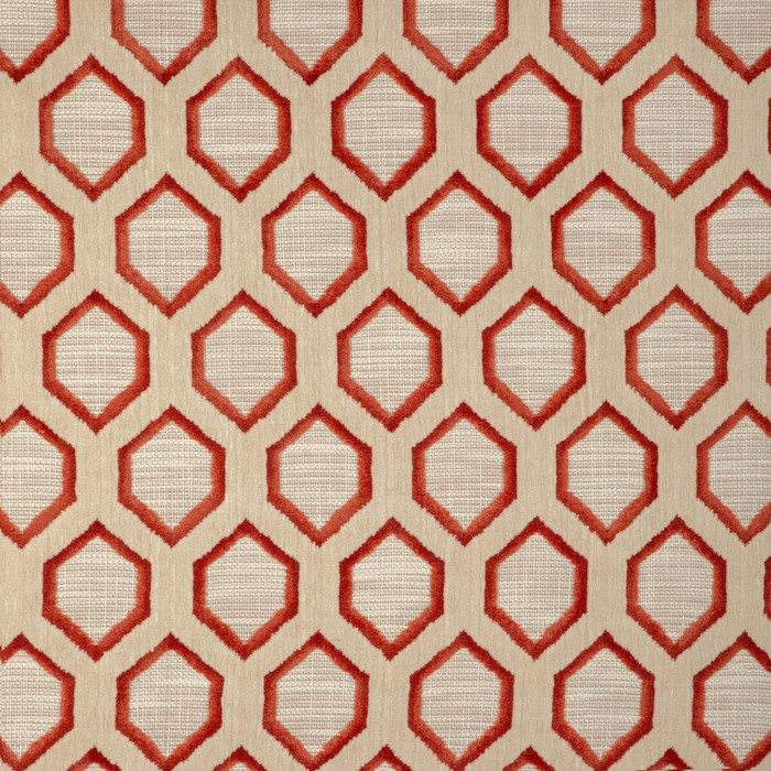 Waterlines in Poppy, Upholstery Fabric by Kravet Design