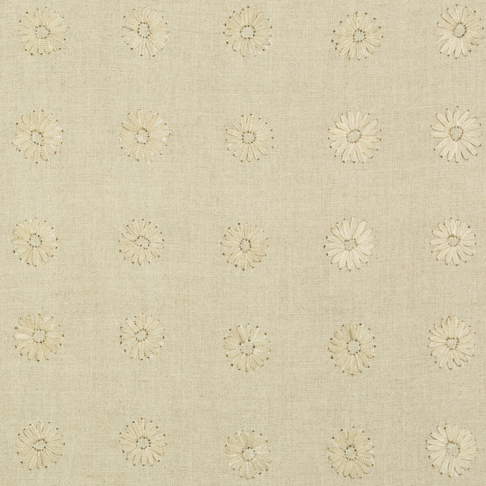 Daisy in Linen, Drapery Fabric by Kravet Couture