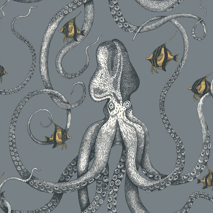 Octopoda Grand in 11, Wallcovering by Kravet Couture