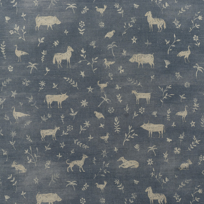 Avebury in Denim, Multipurpose Fabric by Kravet Couture