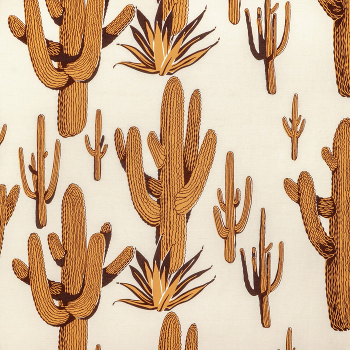Cacti Land in Saffron, Multipurpose Fabric by Kravet Couture