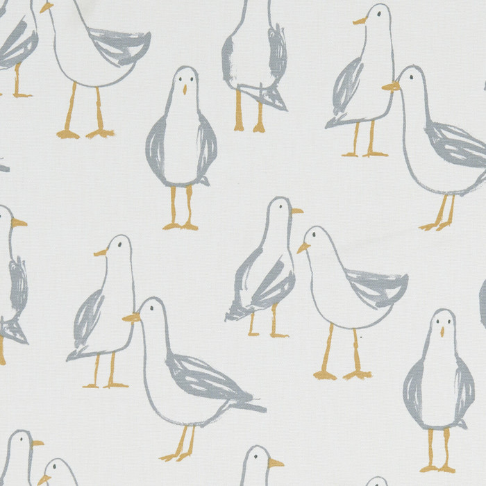 Laridae in Natural, Multipurpose Fabric by Clarke & Clarke