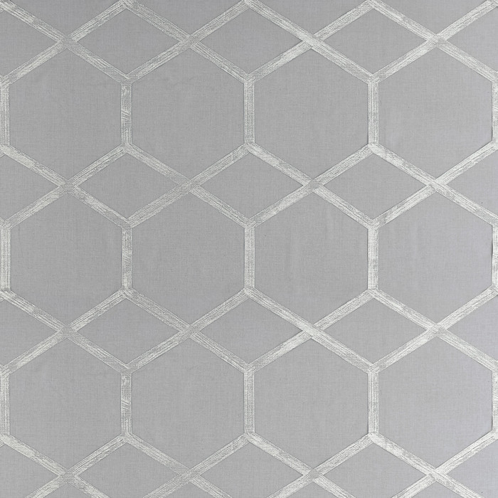 Forma in Charcoal/silver, Drapery Fabric by Clarke & Clarke