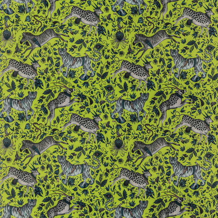 Protea Velvet in Lime, Multipurpose Fabric by Clarke & Clarke