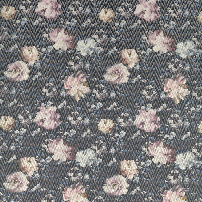 Camile in Blush/charcoal, Drapery Fabric by Clarke & Clarke