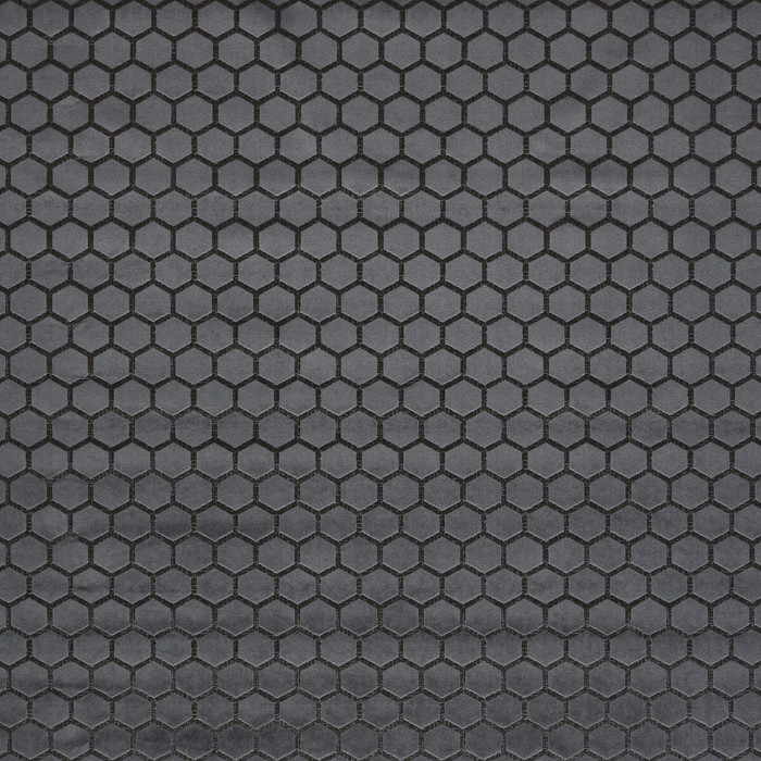 Hexa in Smoke, Upholstery Fabric by Clarke & Clarke