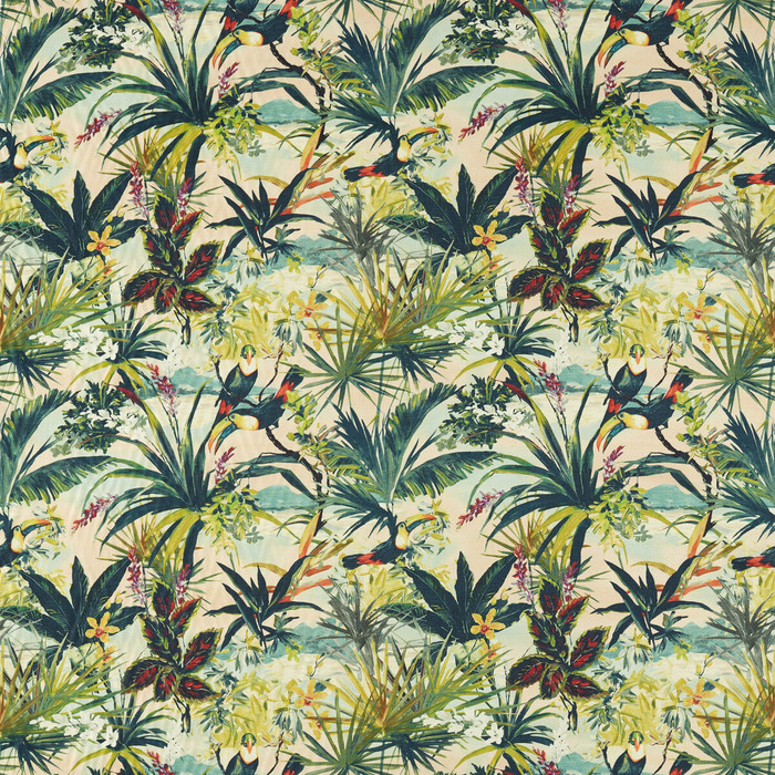 Toucan in Blush, Multipurpose Fabric by Clarke & Clarke