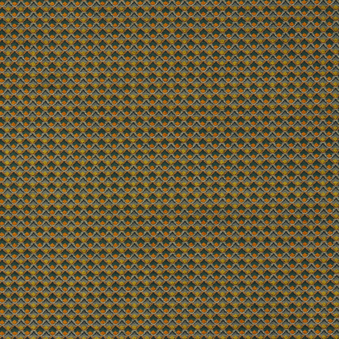 Lyra in Spice/forest, Upholstery Fabric by Clarke & Clarke