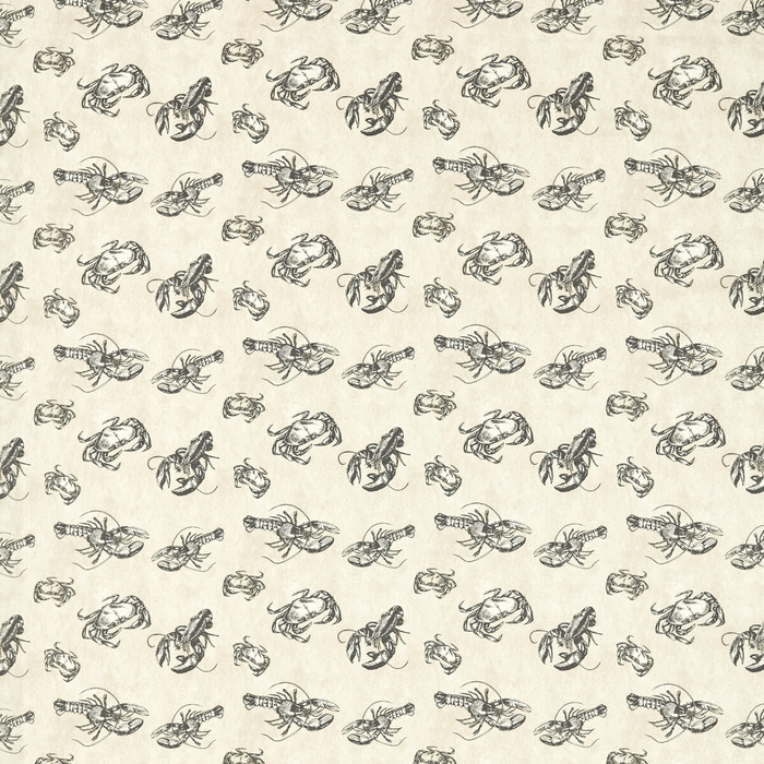 Shellfish in Charcoal, Multipurpose Fabric by Clarke & Clarke