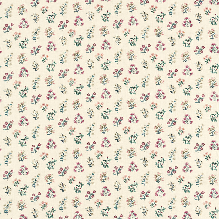 Leiden in Teal Berry, Multipurpose Fabric by Clarke & Clarke