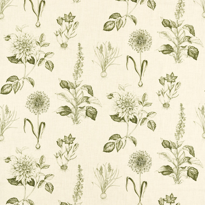Roseraie in Sage, Multipurpose Fabric by Clarke & Clarke