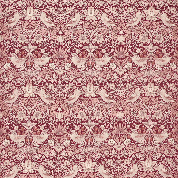 Strawberry Thief Jacquard in Plum, Drapery Fabric by Clarke & Clarke
