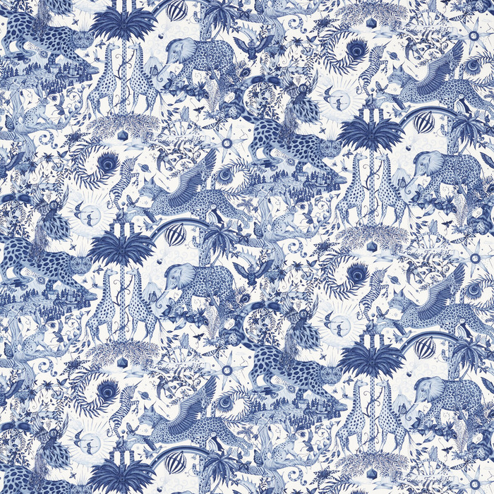 Paradise Lost in Ink, Upholstery Fabric by Clarke & Clarke