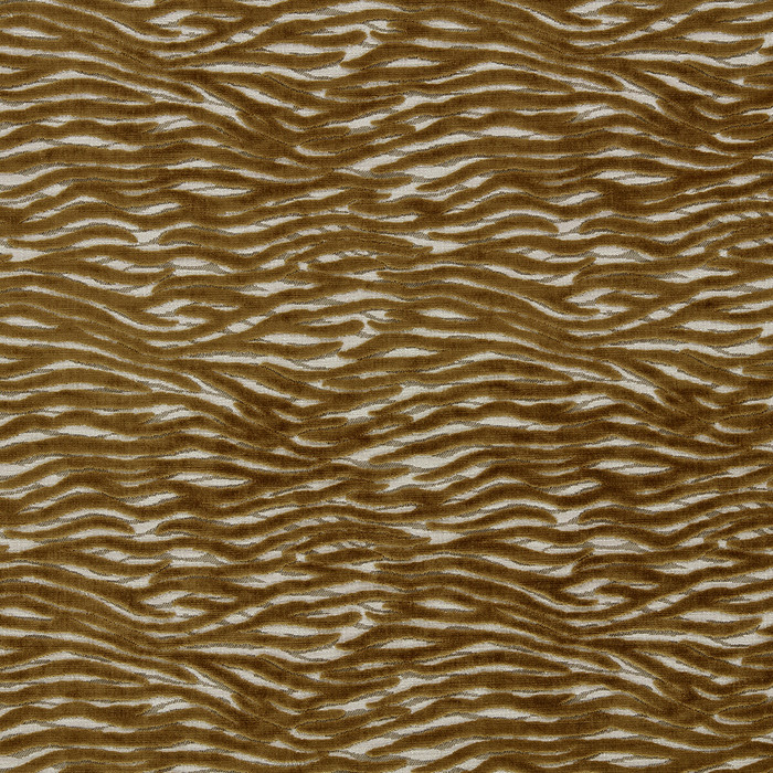Wildstripe in Bronze, Upholstery Fabric by Clarke & Clarke