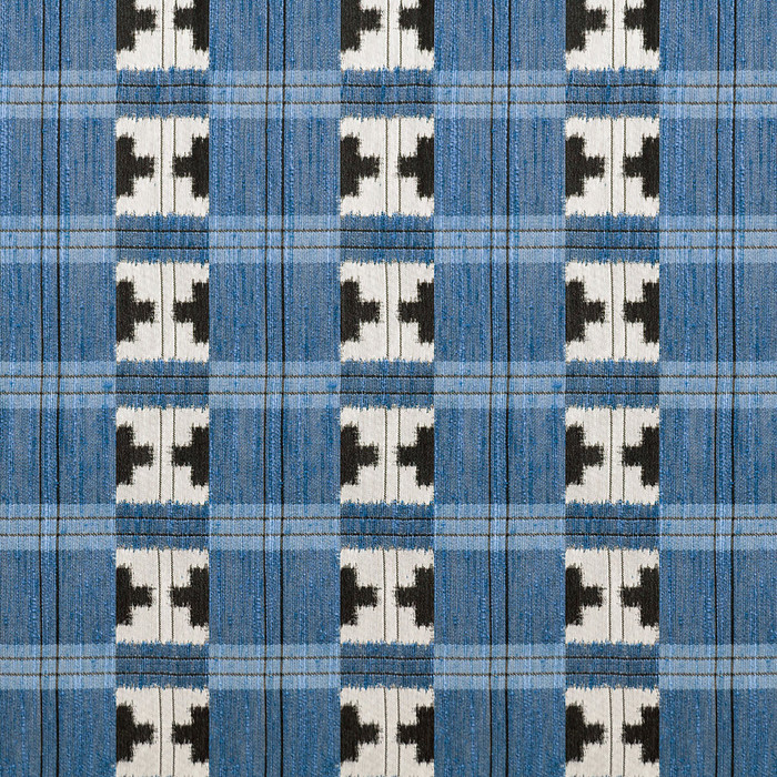 Takara in Azul, Upholstery Fabric by Gaston Y Daniela