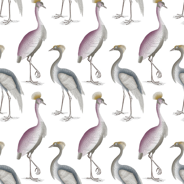 Garza Real in Lavanda/azul, Multipurpose Fabric by Gaston Y Daniela