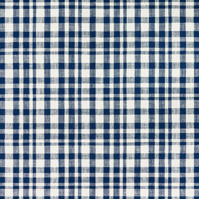 Drach in Blanco/azul Oscuro, Upholstery Fabric by Gaston Y Daniela