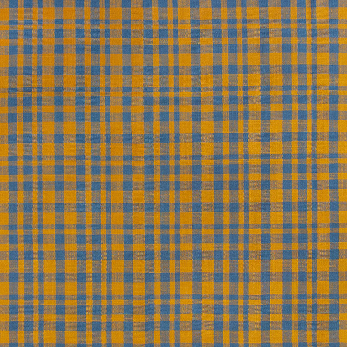 Drach in Ocre/azul Plomo, Upholstery Fabric by Gaston Y Daniela