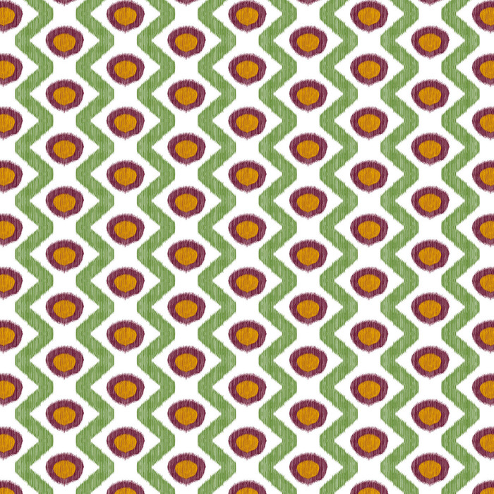 Cala Marsal in Verde Burdeos, Multipurpose Fabric by Gaston Y Daniela