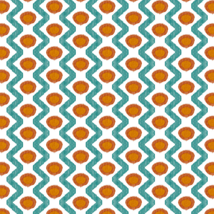 Cala Marsal in Turquesa Teja, Multipurpose Fabric by Gaston Y Daniela